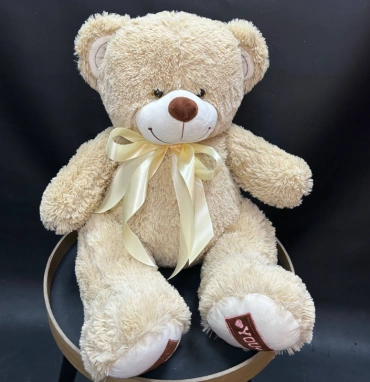Мягкая игрушка «Медведь средний», цвет: бежевый