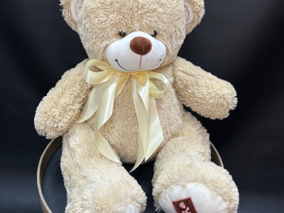 Мягкая игрушка «Медведь средний», цвет: бежевый