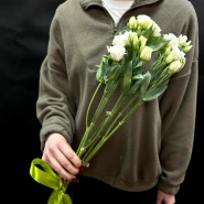 Букет из 3 эустом под ленту 1