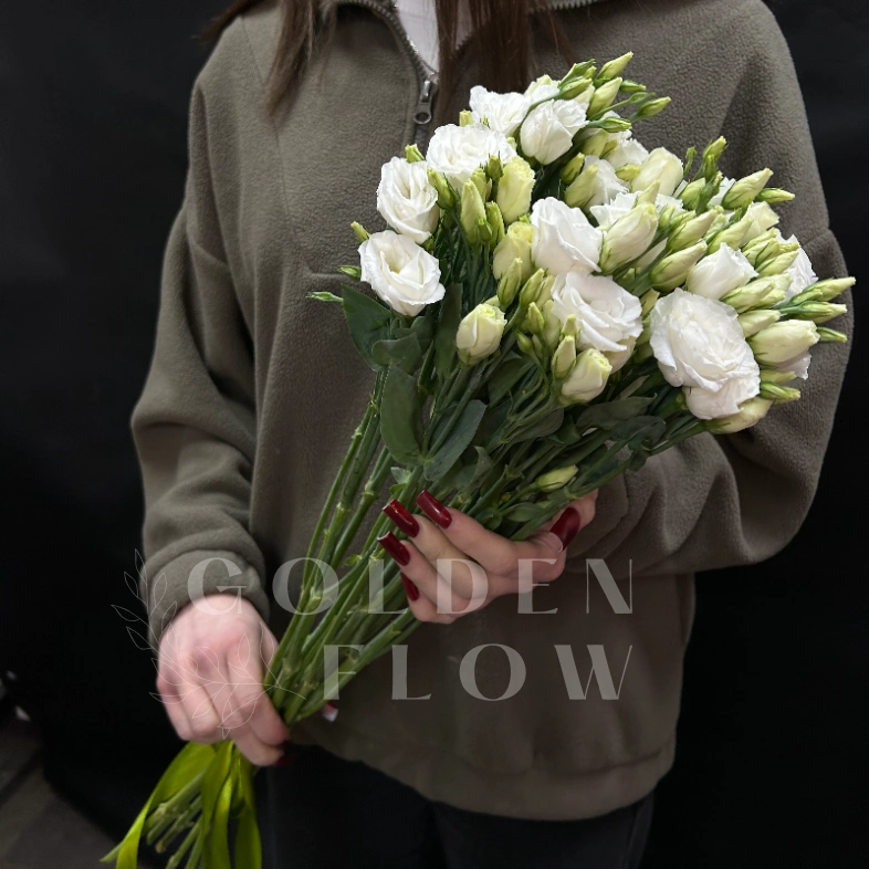 Букет из 5 эустом под ленту 