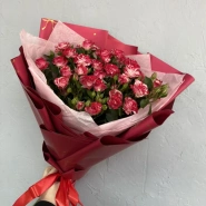 Букет из кустовой розы фаерворкс 5 веток  0