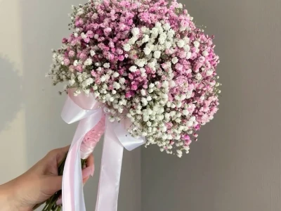 Букет невесты из гипсофилы